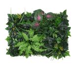 kawehiop Sahte Bitkiler 60x40cm Yeşil Bitkiler Aile Düğünleri İçin Yapay Bitki Duvar Panelleri ABS Yapay Çit Perdeleme, e