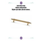 Kawin Gold Kulp 160mm Metal Vidalı - Dolap, Şifonyer, Ünite,komodin, Mutfak Dolabı, 16 Cm Altın Kulbu