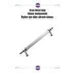 Kawin Krom Kulp 224MM Metal Vidalı - Dolap, Şifonyer, Ünite,Komodin, Mutfak Dolabı, Vestiyer Kulbu