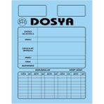 Kaya Büro Ofis Dava İcra Avukat Dosyası Mavi Büyük Boy 1. Kalite 50'li