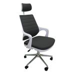 Kaya Ofis Mix Plus White Fabric Müdür Koltuğu Çalışma Koltuğu Siyah