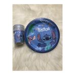 KAYA SÜS 2 8 adet tabak bardak stitch doğum günü süsü