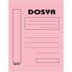 Kaya Tam Kapak Karton Telli Dosya 1. Kalite Pembe 50'li