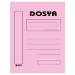 Kaya Tam Kapak Karton Telli Dosya Pembe 100'lü