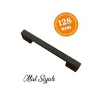 kayakulp Kale Kulp Alüminyum 128mm Mat Siyah (DOLAP ÇEKMECE MOBİLYA MUTFAK) Metal Urun Fırın Boya