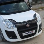 Kayaotoaks Fiat Doblo Ön Kaput Koruma Rüzgarlığı 3Mm Akrilik (Abs) Parlak Siyah Deflektör 2010-2015