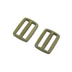 Kayar Tokalı Kayış Kemer Ayarlayıcı, 10 adet Çok Boyutlu Plastik Kaydırıcı Ayarlanabilir Toka Açık Hava Sırt Çantası Dokuma Parça Aksesuarları(Armygreen,32mm)