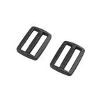 Kayar Tokalı Kayış Kemer Ayarlayıcı, 10 adet Çok Boyutlu Plastik Kaydırıcı Ayarlanabilir Toka Açık Hava Sırt Çantası Dokuma Parça Aksesuarları(Black,32mm)