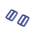 Kayar Tokalı Kayış Kemer Ayarlayıcı, 10 adet Çok Boyutlu Plastik Kaydırıcı Ayarlanabilir Toka Açık Hava Sırt Çantası Dokuma Parça Aksesuarları(Dark Blue,32mm)
