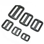 Kayar Tokalı Kayış Kemer Ayarlayıcı, 10 Adet/Paket Plastik Kaydırıcı Ayar Tokaları Geniş Stil Sırt Çantası Askıları Dokuma Siyah(38mm)