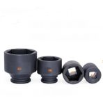 Kayasan 6 Köşe Havalı Lokma 19 mm 27 mm 46 mm 60 mm 4 Parça - Siyah