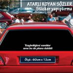 Kaybettigimi Sandilar Atarli Ukala Turkce Sarki Anlamli Sozler - Cam Yazilari Sticker Etiket Yapistirma