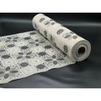 Kaydırmaz Dantel Raf ve Çekmece Dolap Örtüsü - Gri - Beyaz - 50x5 Metre