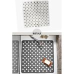 Kaydırmaz Duşakabin Banyo Ve Duş Paspası Kare Bubble 81 Adet Vantuzla Yapışır 54 X 54 Cm Beyaz