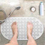 Kaydırmaz Duşakabin Banyo Ve Duş Paspası Masajlı 87 Adet Vantuzla Yapışır 37 X 69 Cm Beyaz
