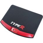 Kaydirmaz Silikonlu Ped Arac Gogus Torpido Ev Ofis Cok Amacli Typer Turk Bayrak Desen 17,5 Cmx13,5Cm