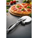 Kaydırmaz Tutamaklı Paslanmaz Çelik Pizza Dilimleyici – Metalik