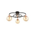Kayık Modern Avize E27 36w 60cm Metal Siyah Avonni-ar-1661-3bsy Boyalı