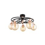 Kayık Modern Avize E27 60w 60cm Metal Siyah Avonni-ar-1661-5bsy Boyalı