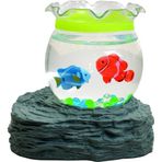 Kayıp balık nemo yapay mini masa üstü akvaryum 2 balıklı pilli hareketli süs akvaryum