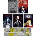 Kayıp Kıta Yayınları Junji Ito Özel Ciltli 5 Kitap Set / Çarpık Dünyalar - Eriyen Sınıf - Tomie - Mimi'nin Dehşet Öyküleri - Sensör (Manga Ayracı ve Özel Cetvel Hediyeli)