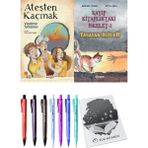 Kayıp Kitaplıktaki Iskelet 2 Yaşayan Ölüler ve Ateşten Kaçmak 2'li Set - Kalem