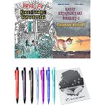 Kayıp Kitaplıktaki Iskelet 2 Yaşayan Ölüler ve Çatıdaki Gezegen 2li Set