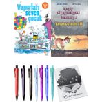 Kayıp Kitaplıktaki Iskelet 2 Yaşayan Ölüler ve Vapurları Seven Çocuk 2li Set + Hediyeli