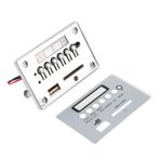 Kayıpsız MP3, WMA, WAV Kod çözücü kartı çift kanallı Ses çıkışı, FM Radyo, USB Depolama, DC12V Için Dijital LED Görüntüleme, Ses modülü Dahil, amplifikatörlü Cihazlar Için Uygun
