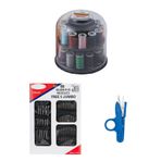 Kayıran terzi malzemeleri EV TİPİ DİKİŞ MAKİNASI ( ÇİFT KATLI FANUS-İPLİK TEMİZLEME MAKASI -55 SET İĞNE)