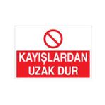 Kayışlardan Uzak Dur Uyarı Levhası 70x100cm