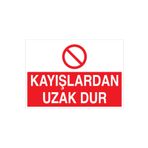 Kayışlardan Uzak Dur Uyarı Tabelası - 20x30 Alüminyum Kompozit Panel - M77