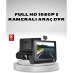 Kayıtel Teknolajık Araç Kamerası 3’lü Full Hd Dvr 1080P Gece Görüşlü ve G-Sensörlü Serı 2026
