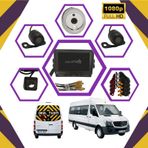 Kayıtlı Servis Okul Taşıtları 4 lü Kamera 7 inç Monitör Full Set