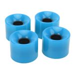 Kaykay Tekerlekleri, Longboard Wheels 4pcs PU Çok Fonksiyonlu Kara Sörf Tahtası Silindirleri Muzlu Için 60x45mm, Küçük Balık tahtası, Ahşap Balık (BLUE)