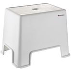 Kaymaz Banyo Taburesi - 150 kg Taşıma Kapasiteli Kaydırmaz Banyo Taburesi - Çocuk Taburesi - Basamak Tabure - 1. Sınıf Sert Plastik 21.5x 30 x 32 cm