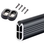 Kaymaz Giysi Rafı Bar Ayarlanabilir Gardırop Askı Çubukları Giysiler için Çoklu Uzunluklar 40/50/60/80/100/120/150 cm Giysileri Nize Etmek ve Alanı En Üst Düzeye Çıkarmak için İdeal