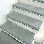 Kaymaz Halı Merdiven Basamakları - Ahşap Basamaklar için Güvenlik Yapışkanlı Bullnose Halı Paspasları - Çocuklar ve Evcil Hayvanlar için İç Mekan Merdiven Koruyucu Pedler - Mor, 100 x 28+3 cm