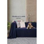 Kaymaz Koltuk Örtüsü Çift Taraflı Mikrofiber Şönil 175X350 Cm Xl- Lacivert – Kedi Köpek Ve Çocuk Dostu