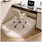 Kaymaz Ofis Koltuğu Minderi, Ahşap ve Fayans Zeminler için, Ses Geçirmez TPR Zemin Koruyucu, Kolay Temizlenen, Tekerlek Dostu, Sarı 150 x 90 cm - Halı ve Ofis Kullanımı için İdeal