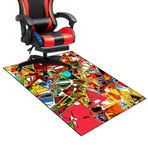 Kaymaz Oyun Zemin Mat Anti Patinaj Gürültü Engelleme Aşınmaya Dayanıklı Halı Koruyucu Ofis Koltuğu Gamer Sandalye Halı 160x200 cm