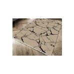Kaymaz Taban Dijital Baskı Kadife Crack Wall Kahve 180x280 cm Salon Halı