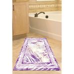 Kaymaz Taban Djt Banyo Halı Star Pamuk Modern 728 728P2-9, Mürdüm, 80 x 150