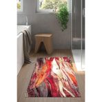 Kaymaz Taban Djt Banyo Halı Trend Modern S5050 S5050K2-9, Bordo, 50 x 80