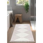 Kaymaz Taban Djt Banyo Halı Trend Saçaklı İskandinav F5085 F5085K1-9, Mürdüm, 100 x 150