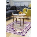 Kaymaz Taban Djt Salon Halı Star Pamuk Modern 728 728P2-7, Mürdüm, 100 x 150