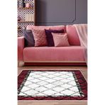 Kaymaz Taban Djt Salon Halı Star Pamuk Modern M5129 M5129P2-7, Bordo, 100 x 150