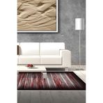 Kaymaz Taban Djt Salon Halı Trend Modern 1693 1693K2-7, Siyah-Bordo, 100 x 150