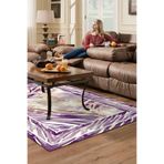Kaymaz Taban Djt Salon Halı Trend Modern 728 728K2-7, Mürdüm, 100 x 200