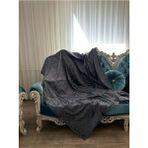 Kaymaz Tabanlı Tay Tüyü Çekyat, Koltuk, Kanepe Örtüsü(ANTRASİT RENK)(175X210CM)
